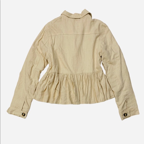 Francescas Linen Peplum Jacket - Picture 5 of 7